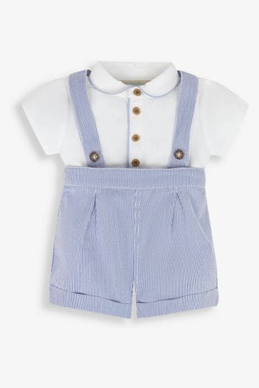 Buy JoJo Maman B b Blue 2 Piece Blue White Peter Pan Collar