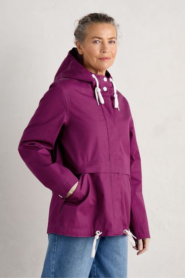 Seasalt Cornwall Purple Depth Waterproof Jacket