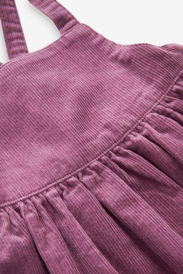 Purple corduroy pinafore dress best sale