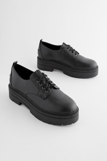 Buy Black Forever Comfort Chunky Lace Up Shoes from Next Netherlands