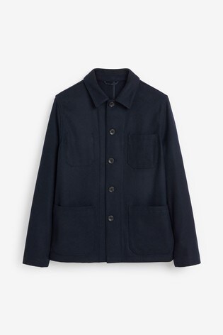 wool blend workwear jacket