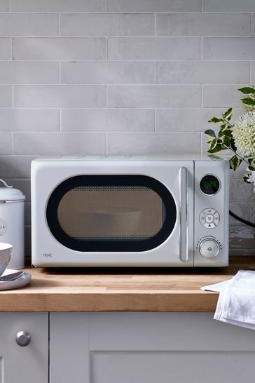 Grey Digital 800W 20L Microwave