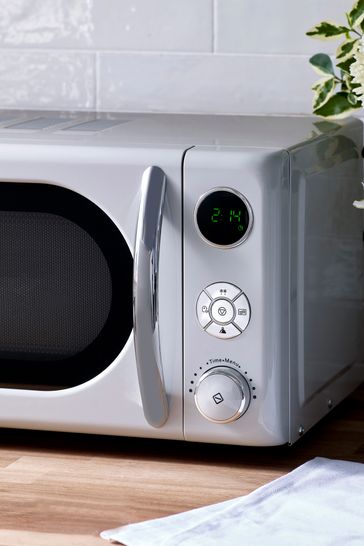 Retro Pink Digital 20L 800W Microwave Matching Toaster And Kettle Available