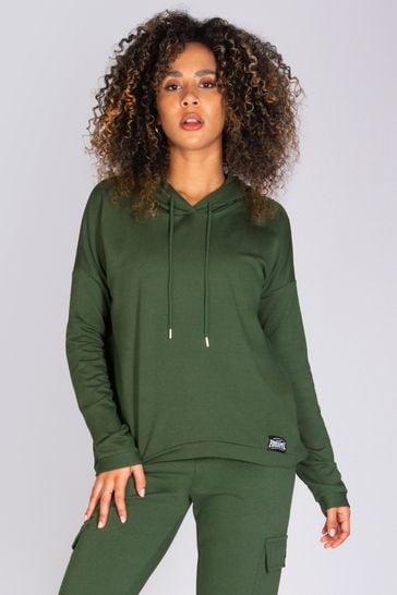 Buy Pineapple Khaki Green Dip Hem Hoodie from Next Oman