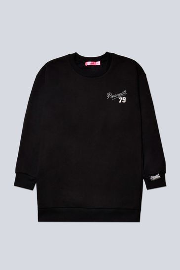 Womens black longline sweatshirt online