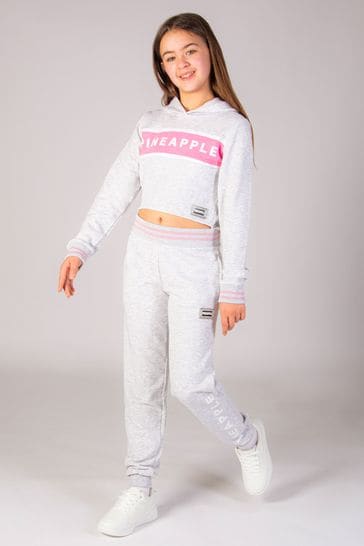 Ellesse tape panel crop hoodie discount