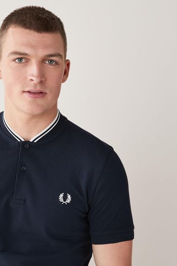 Fred perry bomber outlet collar t shirt
