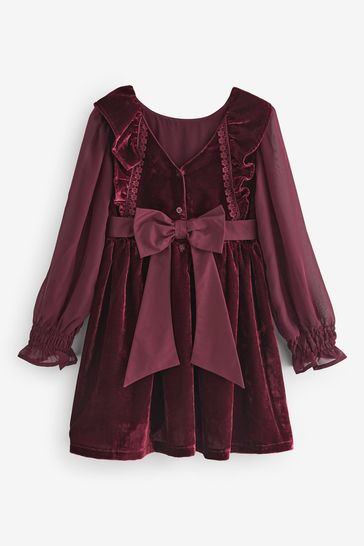 Laura ashley red velvet dress outlet