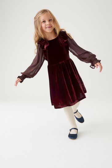 Laura ashley red velvet outlet dress