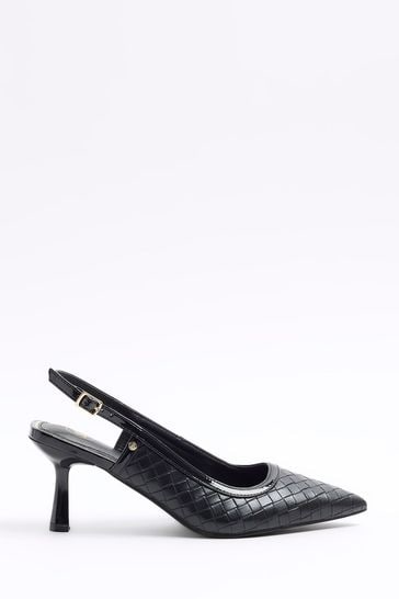 River island white court shoes store