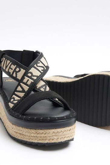 River island black espadrilles online
