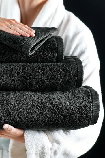 Black Luxury Cotton Towel