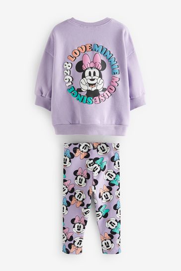 Purple Disney Jumper and Leggings Set 3mths 7yrs