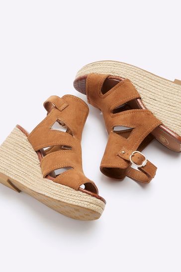 River island wedge boots store