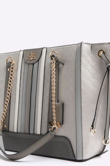 River island gray best sale bag