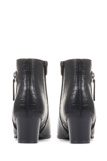 Buy Pavers Wide Fit Heeled Black Ankle Boots from Next Canada