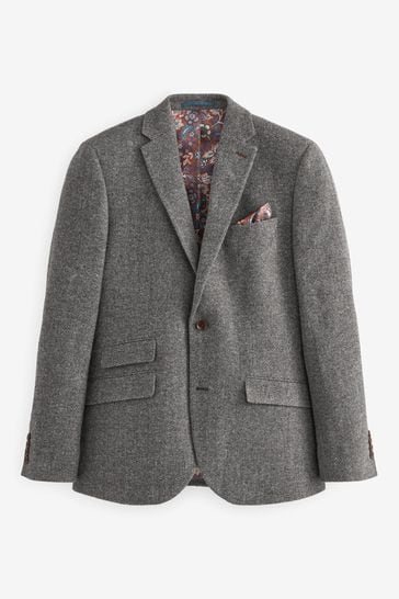 Grey herringbone deals jacket mens