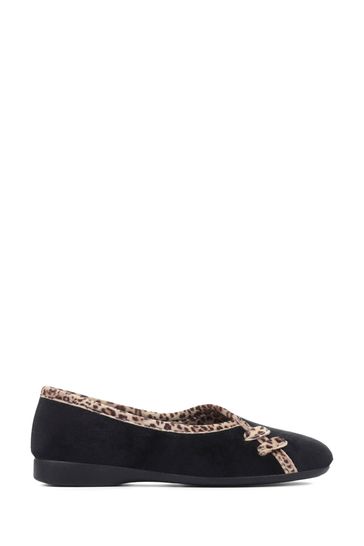 Pavers Natural Leopard Print Slippers