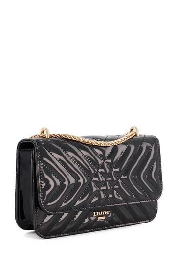 Quilted shoulder clearance bag black