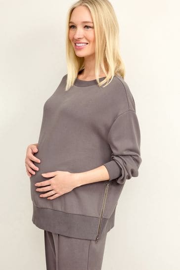 Buy Mocha Brown Maternity Co ord Sweatshirt from Next USA