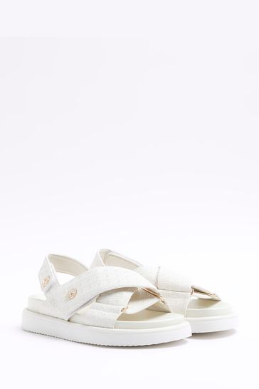 River island clearance cross strap sandals
