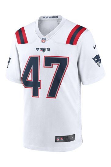 Patriots white shop jersey