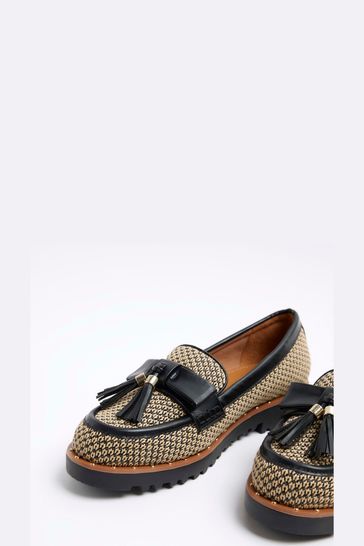 Raffia loafers hot sale