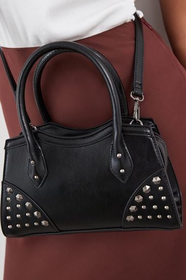 Black studded on sale tote