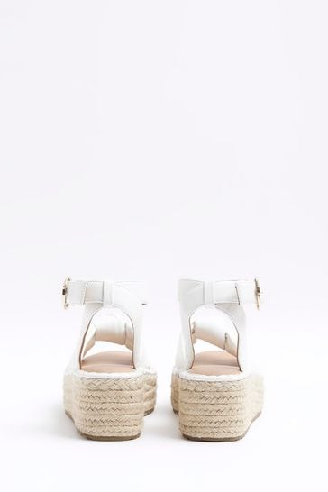 Buy River Island White Espadrille Sandals from Next Bahrain
