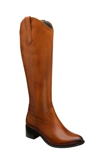 Ravel Brown Leather Knee High Boots