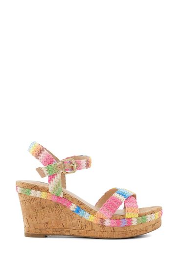 Wedge pink sandals outlet