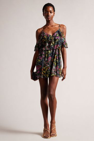 Ted baker cold shoulder dress deals