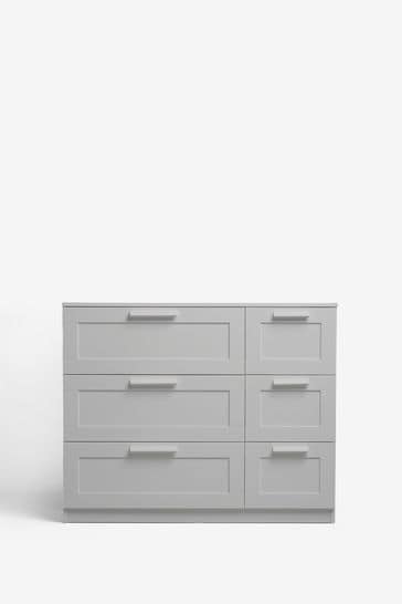 Buy Grey Flynn 6 Drawer Chest of Drawers from the Next UK online shop