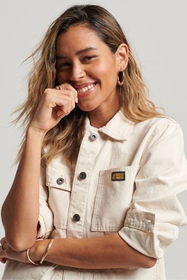 Buy SUPERDRY Cream Organic Cotton Vintage Chore Jacket from Next