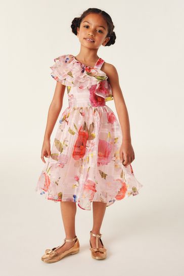 Ted baker pink hot sale one shoulder dress