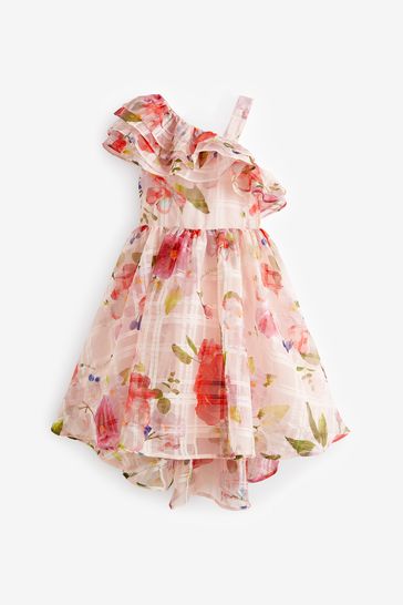 Ted baker one deals shoulder pink dress