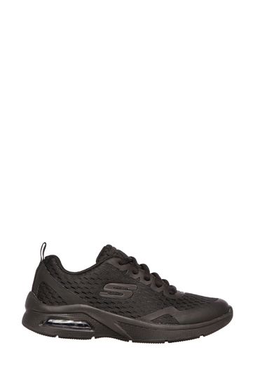 Skechers Black Microspec Max Kids Trainers