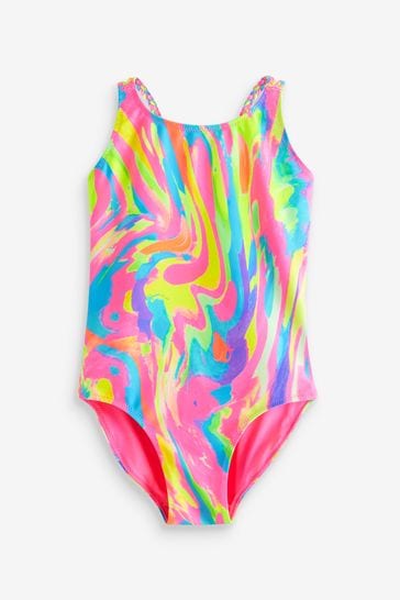 Buy Multi Bright Abstract Print Swimsuit 3 16yrs from Next USA