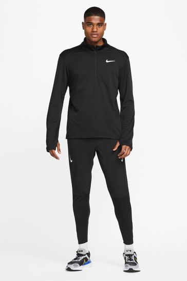 Buy Nike Black Pacer Half Zip Running Top from Next Denmark
