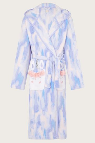 Buy Monsoon Blue Cosy Unicorn Dressing Gown from Next Luxembourg