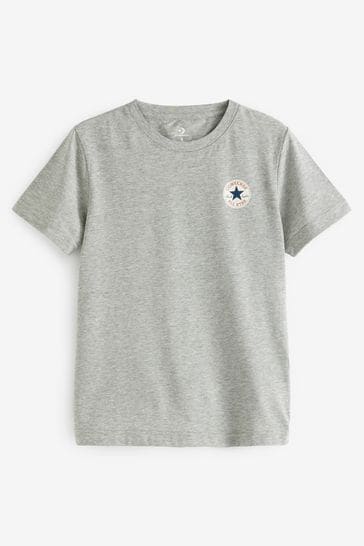Camiseta gris estampada de Converse