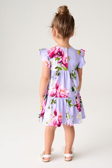 Buy Baker by Ted Baker Purple Floral Jersey 100 Cotton Dress from Next Netherlands