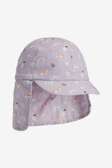Purple Unicorn Legionnaire Hat (3mths-10yrs)
