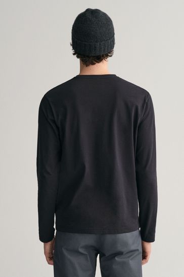 Black t top shirt logo