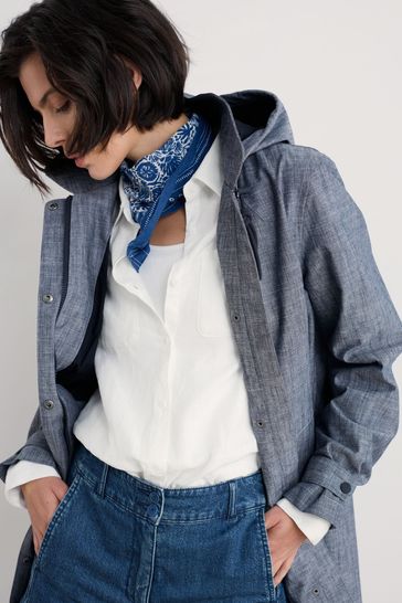 Buy Seasalt Cornwall Blue 100 Cotton Cloudburst Waterproof Coat from Next Bahrain