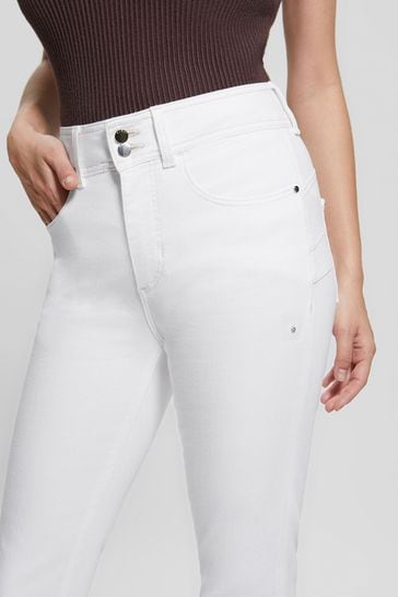 Guess white shop skinny jeans