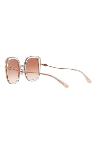 Buy COACH Pink 0HC7101B Sunglasses from Next Luxembourg