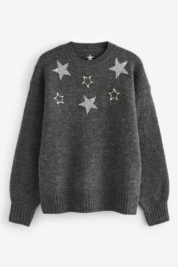 Grey jumper new arrivals with stars