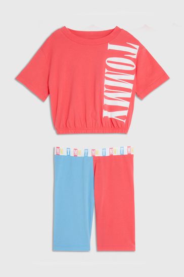 Tommy Hilfiger Pink Bikini Short Pyjama Set
