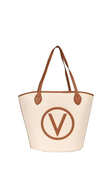 Valentino Bags Brown Covent Canvas Tote Bag With Removable Crossbody Bag